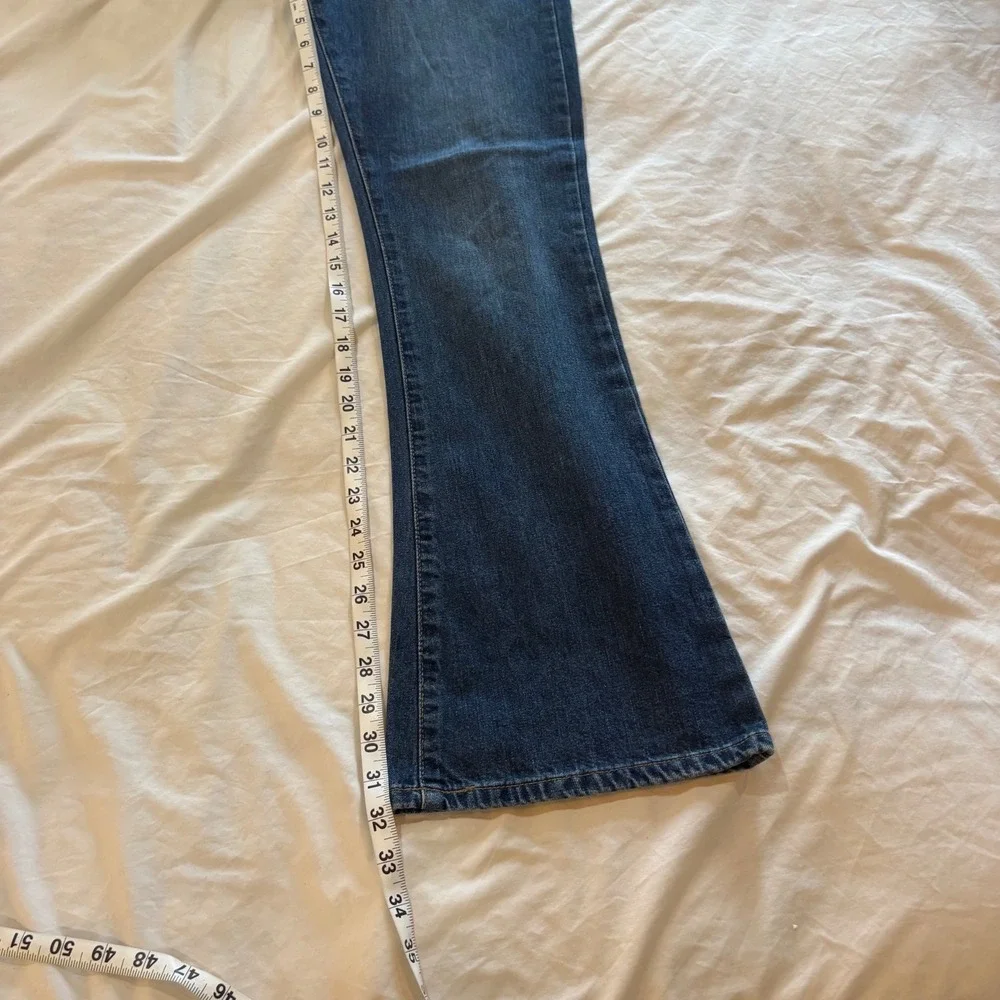 Abercrombie‎ Fitch 1892 Jeans Women's Blue Denim Flare Leg 2R Cotton - Picture 5 of 10